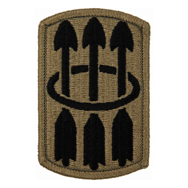 30th Air Defense Artillery Brigade Scorpion / OCP Patch With Hook Fastener