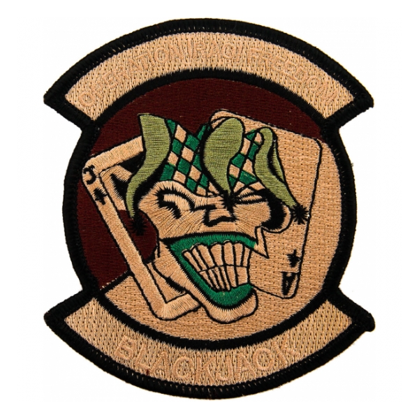 2nd Squadron / 6th Cavalry Regiment Operation Iraqi Freedom (Blackjack) Patch