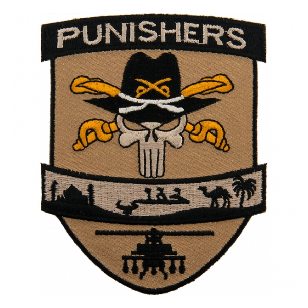 Punishers Skull With Stetson Aviation Desert Patch