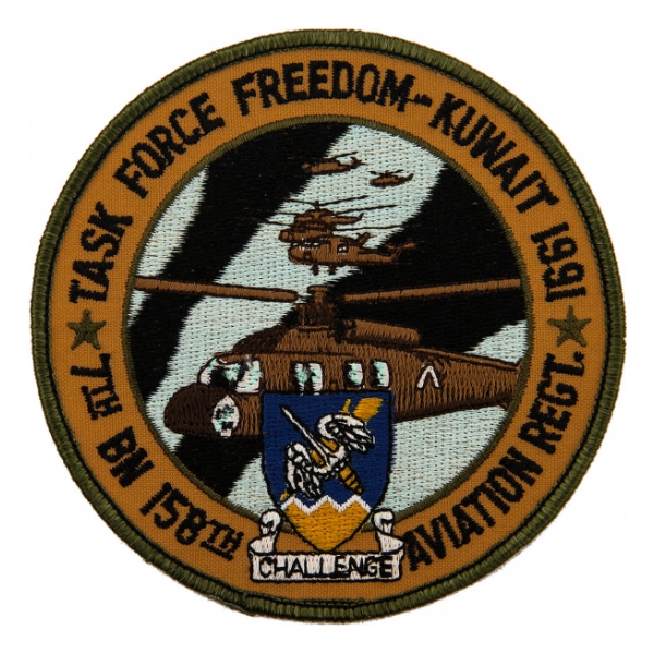 Task Force Freedom-Kuwait 1991 7th Battalion / 158th Aviation Regiment Patch
