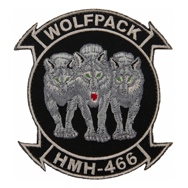 Marine Heavy Helicopter Training Squadron HMH-466 Patch (With Hook Backing)