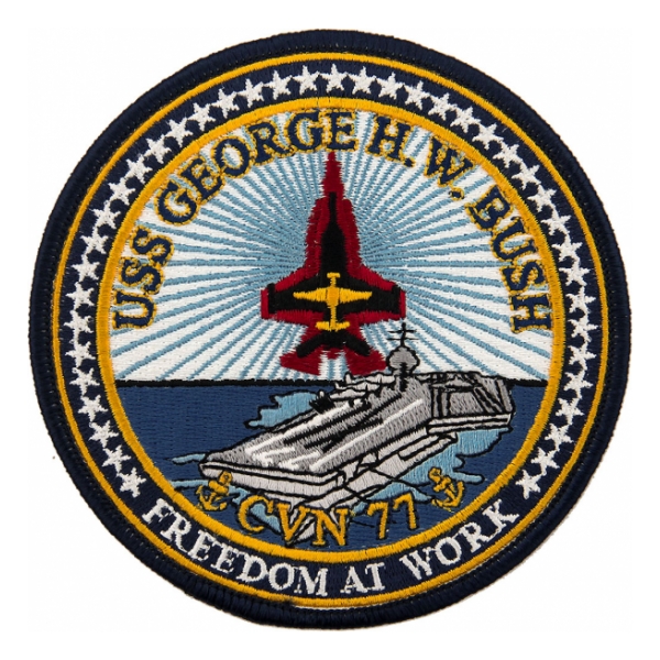 USS George H.W. Bush CVN-77 Ship Patch