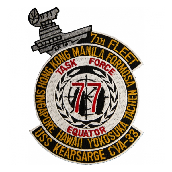 USS Kearsarge CVA-33  Task Force 77 Ship Patch