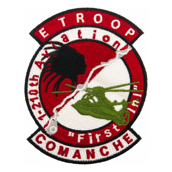 Army E Troop 1st Battalion / 210th Aviation Attack Helicopter Regiment Patch