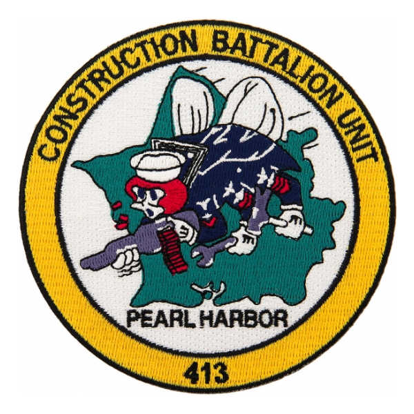 Naval Construction Battalion Unit 413 (Pearl Harbor) Patch