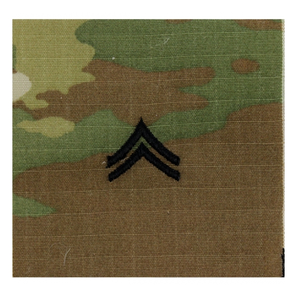 Army Scorpion Corporal E-4 Rank Sew-On (Unfinished Edge)