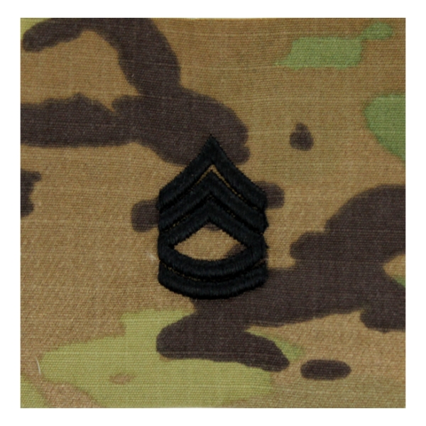 Army Scorpion Sergeant First Class E-7 Rank Sew-On (Unfinished Edge)