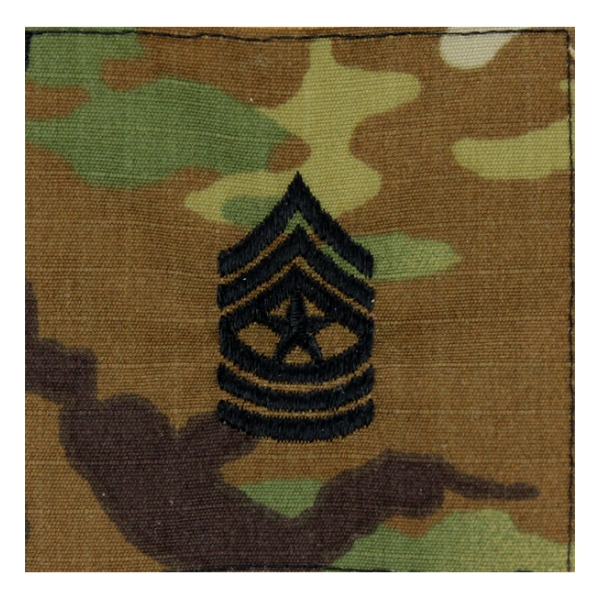 Army Scorpion Sergeant Major E-9 Rank Sew-On (Unfinished Edge)