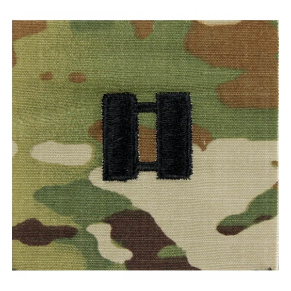 Army Scorpion Captain Rank Sew-On (Unfinished Edge)