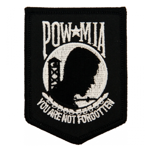 POW * MIA Patch (Black  White - Small)