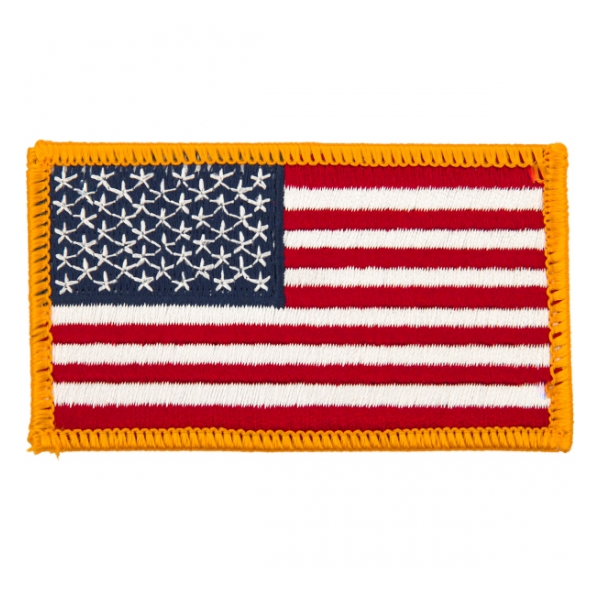 American Flag Patch (Gold Border)