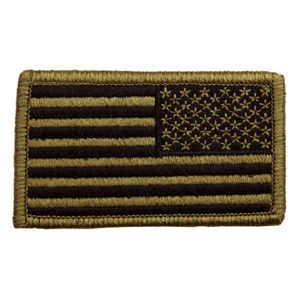 American Flag Reversed Scorpion / OCP Patch With Hook Fastener