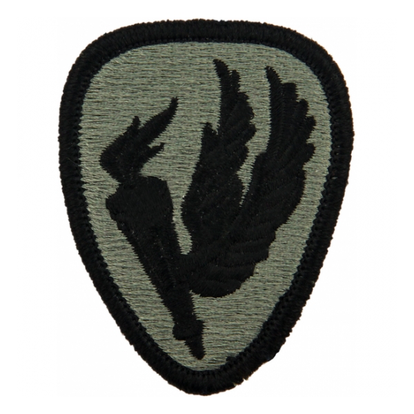 Aviation School Patch Foliage Green (Velcro Backed)