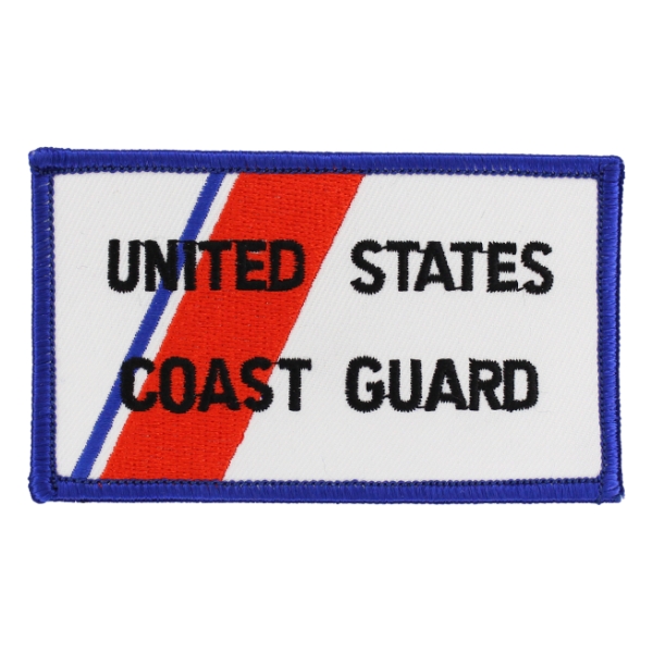 Coast Guard Patch - Rectangle w/ Orange Slash