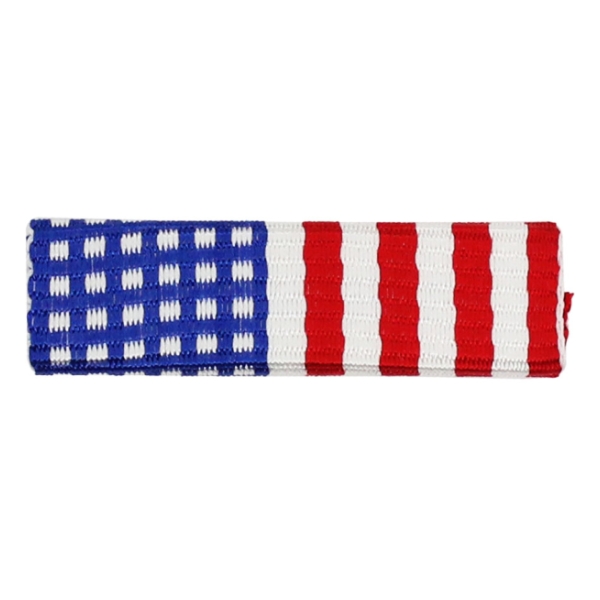 US Flag Ribbon with Clutch Back
