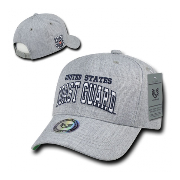 Block Letter Coast Guard Logo Cap (Heather Grey)