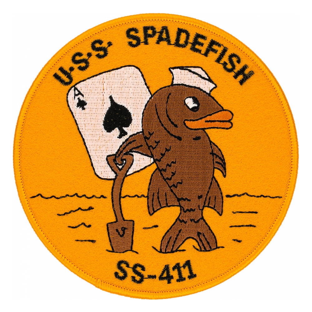 USS Spadefish SS411 Submarine Patch Flying Tigers Surplus