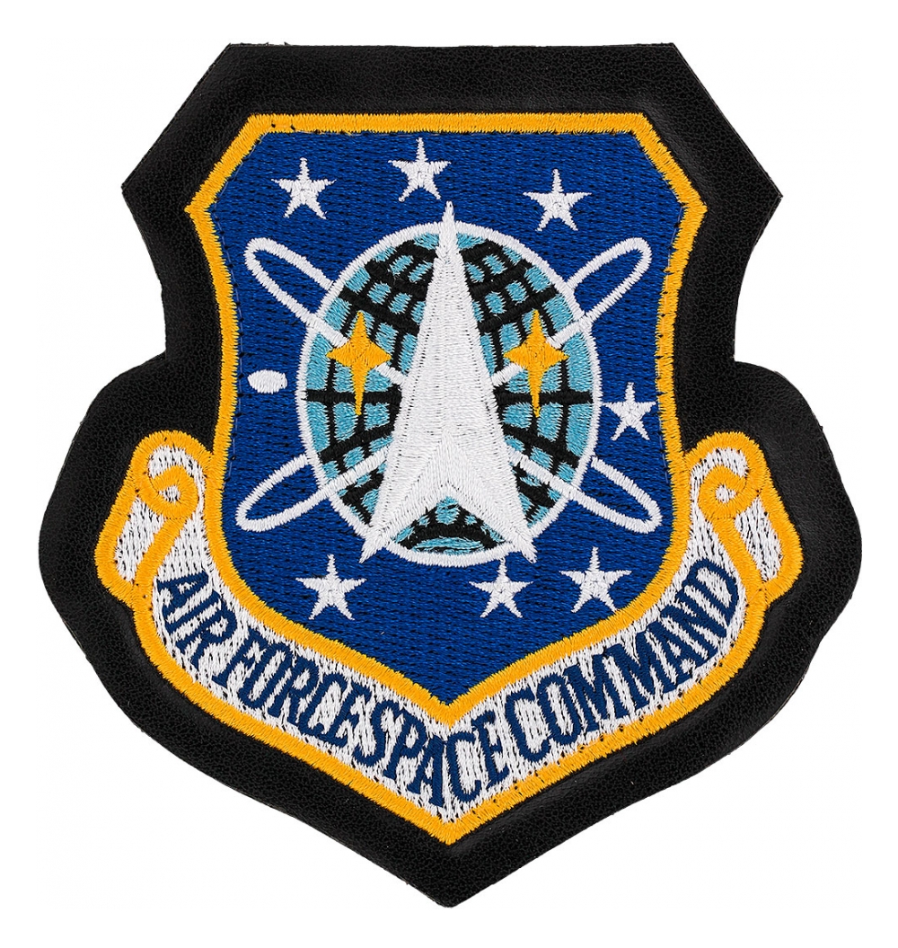 Air Force Space Command Patch With Hook Fastener.