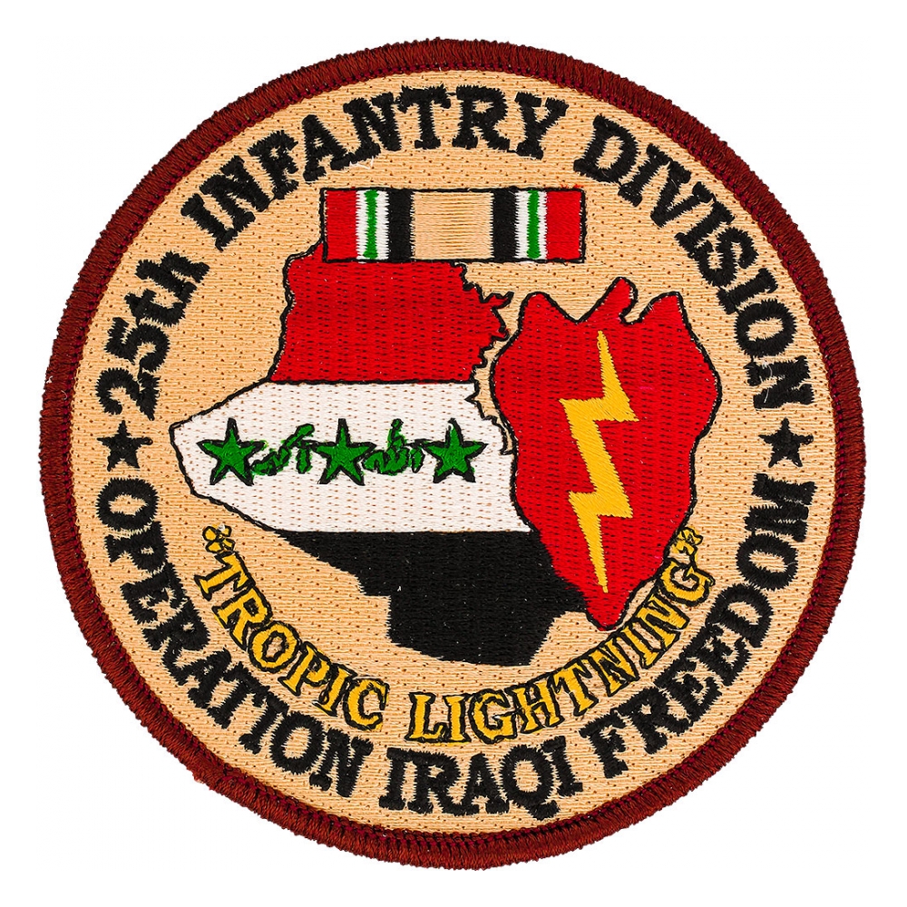25th Infantry Division Operation Iraqi Freedom Patch | Flying Tigers