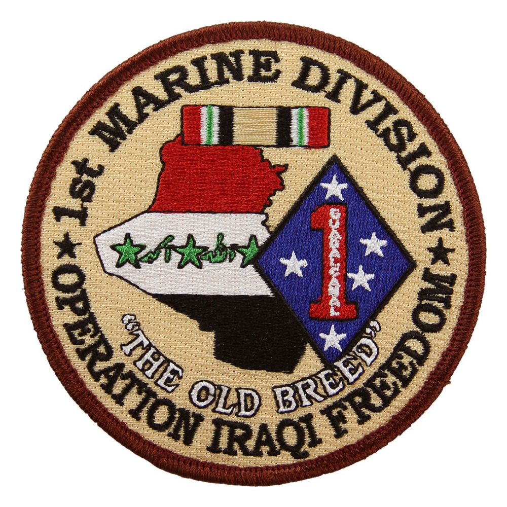1st Marine Division Operation Iraqi Freedom Patch | Flying Tigers Surplus