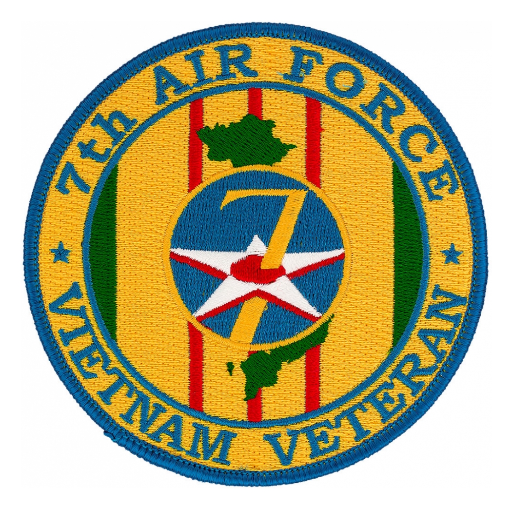 7th Air Force Vietnam Veteran Patch Flying Tigers Surplus