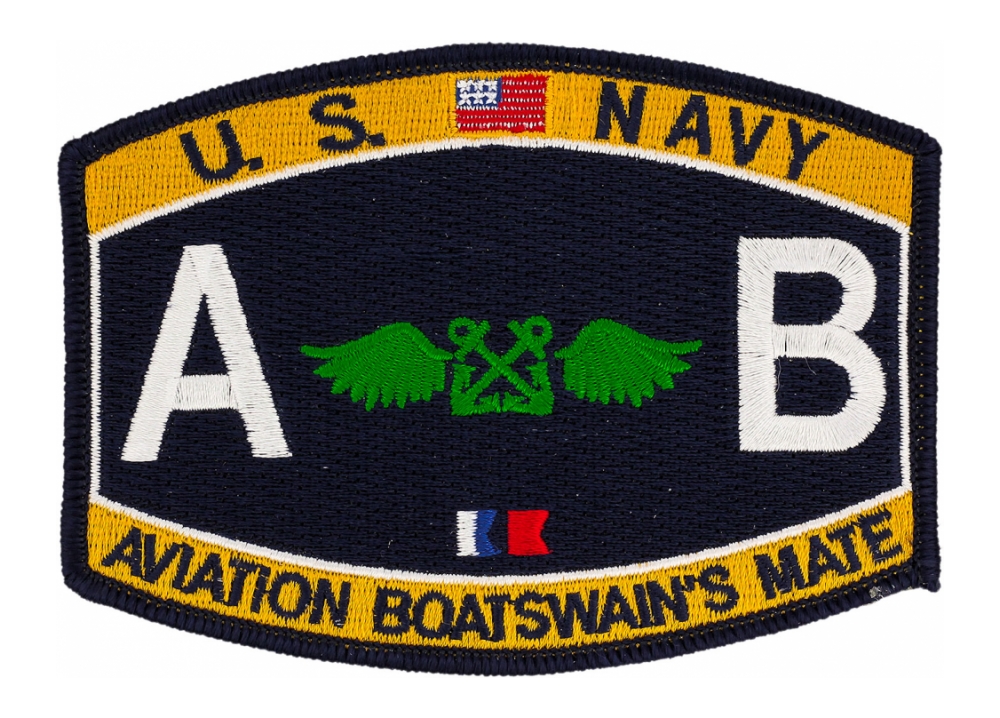 USN RATE AB Aviation Boatswains Mate Patch Flying Tigers Surplus