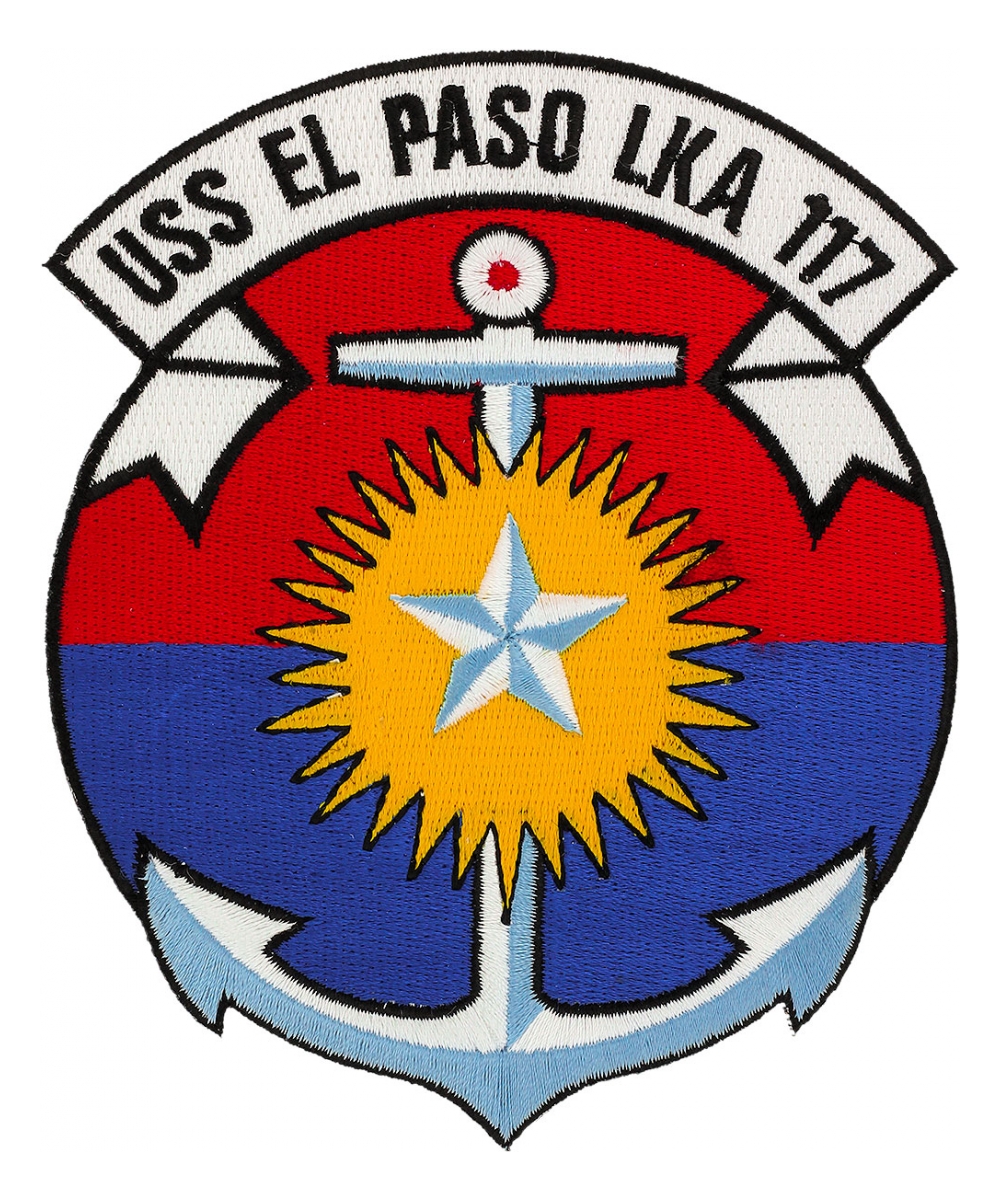 USS El Paso LKA117 Ship Patch Flying Tigers Surplus
