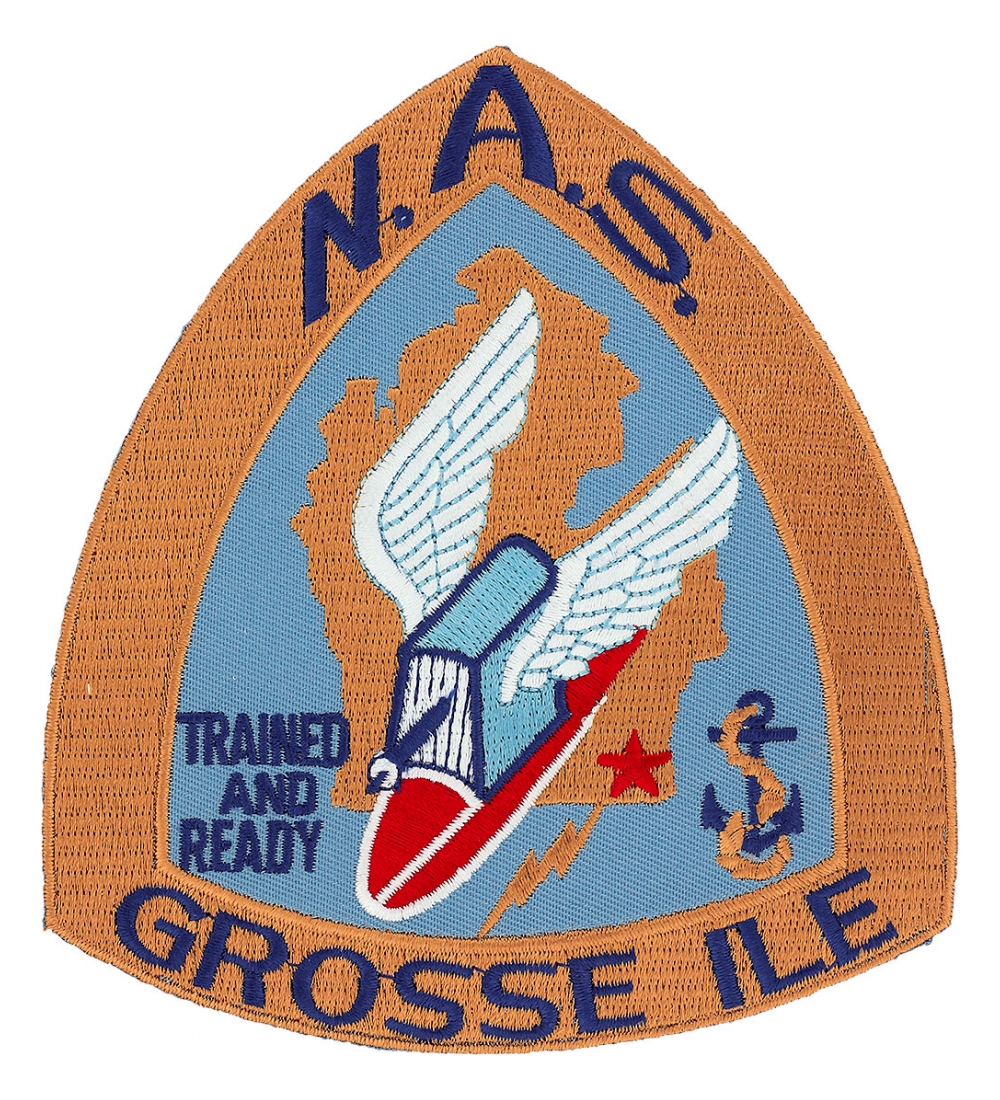 Naval Air Station Grosse Ile Patch Flying Tigers Surplus