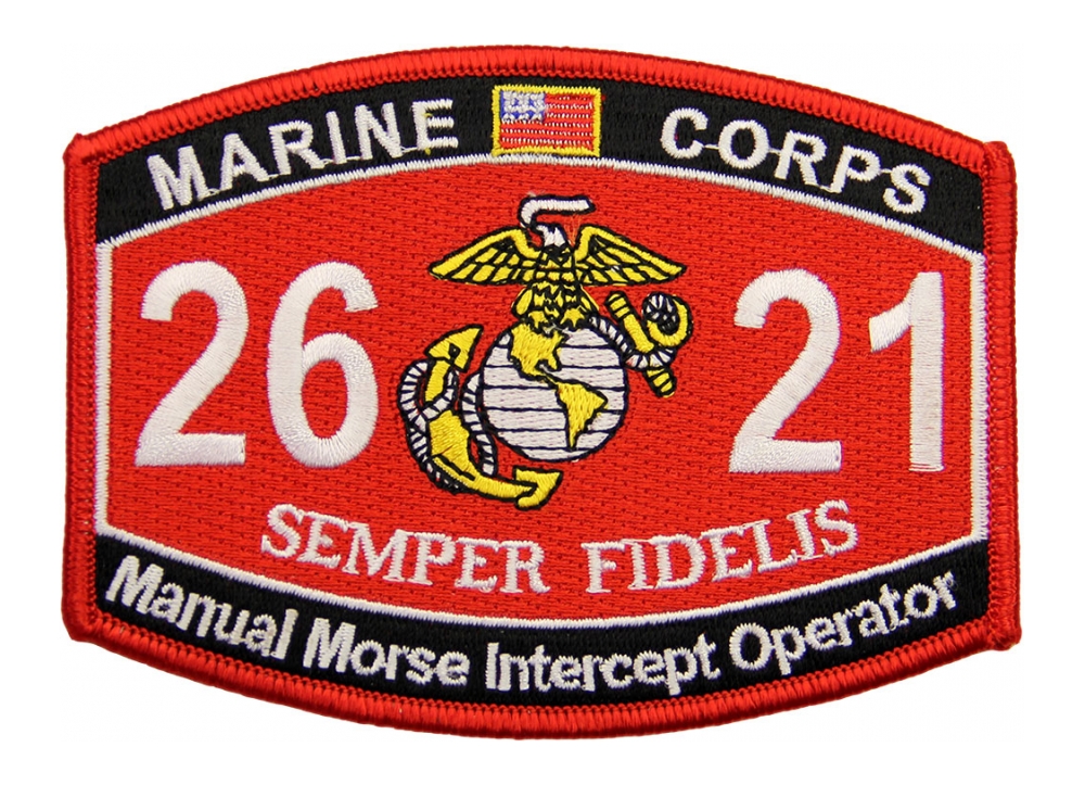 USMC MOS 2621 Manual Morse Intercept Operator Patch Flying Tigers Surplus