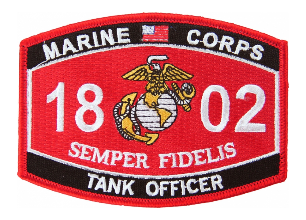 USMC MOS 1802 Tank Officer Patch Flying Tigers Surplus