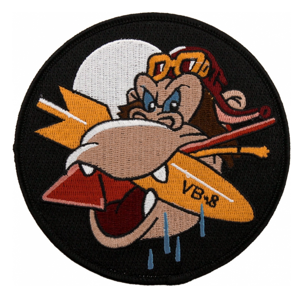 Navy Bombing Squadron VB8 Patch Flying Tigers Surplus
