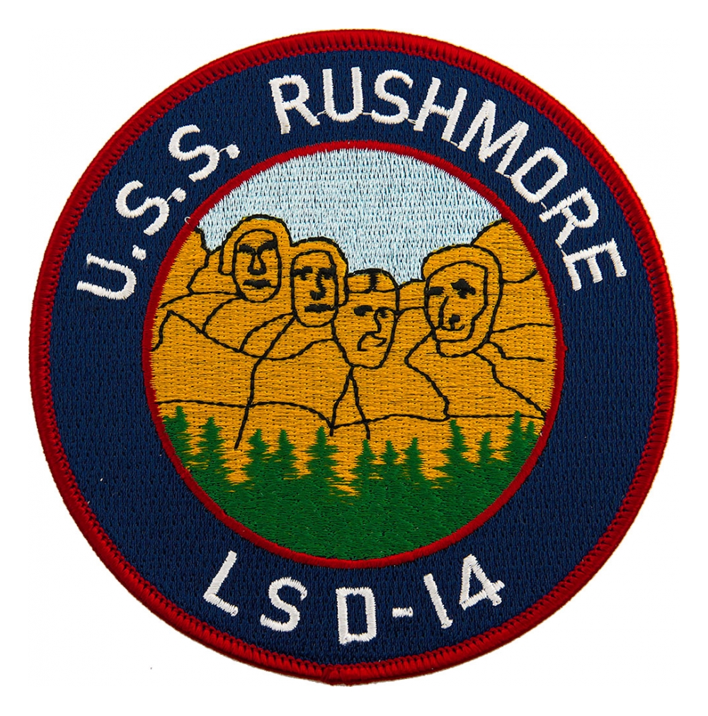 USS Rushmore LSD-47 Badge Cappello da baseball