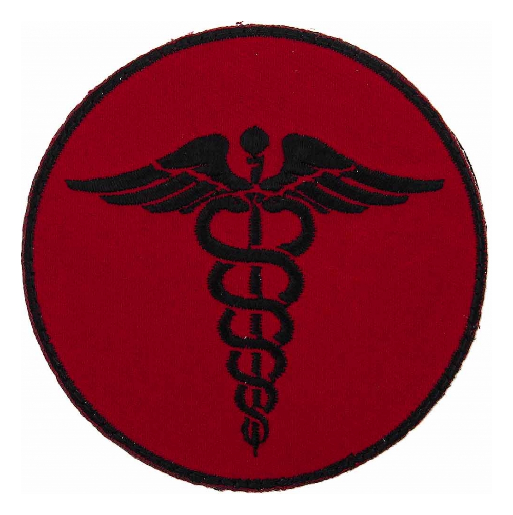 EMS Red Morale Patch With Hook Backing Flying Tigers Surplus