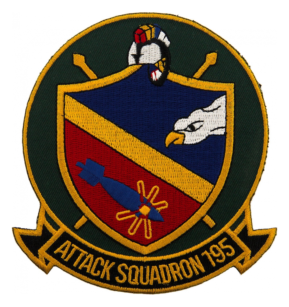 Navy Attack Squadron VA195 Patch Flying Tigers Surplus