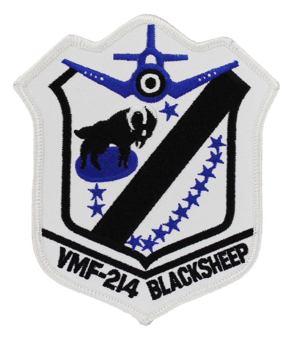 es VMF-214 Blacksheep Squadron Patch - Sew On - Squadron